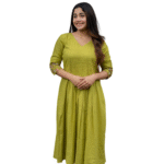 Statement Style ? Embroidered Kurta with Matching Pants (XXL)